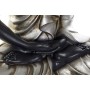 Statua Decorativa DKD Home Decor Finitura invecchiata Argentato Nero Buddha Resina Orientale (50 x 30 x 74 cm)