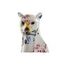 Statua Decorativa DKD Home Decor Bianco Leopardo Resina Multicolore Moderno (16 x 8 x 25 cm)