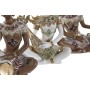 Statua Decorativa DKD Home Decor Marrone Buddha Bianco Resina Orientale (18 x 12 x 27,5 cm) (4 Unità)