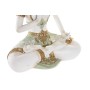 Statua Decorativa DKD Home Decor Marrone Buddha Bianco Resina Orientale (20,5 x 10,5 x 28,5 cm) (4 Unità)