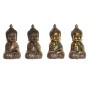 Statua Decorativa DKD Home Decor Beige Dorato Buddha Resina Orientale (10,5 x 9 x 19,5 cm) (4 Unità)