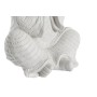 Statua Decorativa DKD Home Decor Finitura invecchiata Bianco Frate Orientale Magnesio (24 x 22 x 39 cm) (3 Unità)