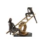 Statua Decorativa DKD Home Decor Nero Dorato Metallo Resina Persone Moderno (27 x 9 x 27,5 cm)