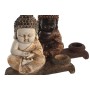 Statua Decorativa DKD Home Decor Rosso Beige Buddha Resina Orientale (22 x 8,2 x 23 cm) (4 Unità)