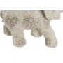 Statua Decorativa DKD Home Decor Elefante Beige Dorato Resina Coloniale (22,7 x 11 x 20,8 cm) (2 Unità)