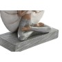 Statua Decorativa DKD Home Decor Grigio Bianco Resina Yoga Moderno (16 x 7,5 x 21 cm) (2 Unità)