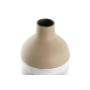 Vaso DKD Home Decor Beige Metallo Bianco Coloniale (16 x 16 x 45 cm)