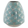 Vaso DKD Home Decor Porcellana Turchese Orientale (16 x 16 x 18 cm)