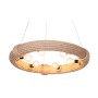 Lampadario DKD Home Decor Marrone Corda (51 x 51 x 10 cm) (47 X 47 X 10 CM)