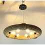 Lampadario DKD Home Decor Marrone Corda (51 x 51 x 10 cm) (47 X 47 X 10 CM)