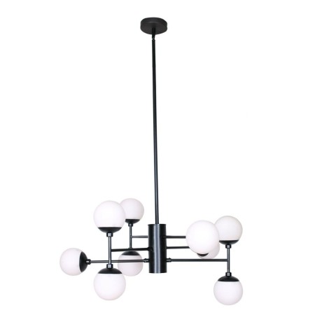 Lampadario DKD Home Decor Cristallo Nero (76.2 x 76.2 x 40.64 cm)