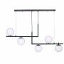 Lampadario DKD Home Decor Cristallo Nero Metallo (110 x 35 x 43 cm)