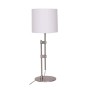 Lampada da tavolo DKD Home Decor Argentato Metallo Bianco Moderno (23 x 23 x 64 cm)