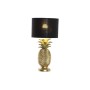 Lampada da tavolo DKD Home Decor Ananas Nero Dorato Poliestere Resina 50 W (24 x 24 x 47 cm)