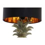 Lampada da tavolo DKD Home Decor Ananas Nero Dorato Poliestere Resina 50 W (24 x 24 x 47 cm)