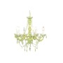 Lampadario DKD Home Decor Metallo Verde Acrilico 25 W (51 x 51 x 100 cm)