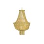 Lampadario DKD Home Decor Metallo Marrone Giallo 40 W Legno MDF (40 x 40 x 60 cm)