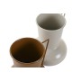 Vaso DKD Home Decor Beige Metallo Arancio Senape (13 x 12.5 x 17 cm) (2 Unità)