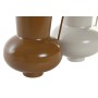 Vaso DKD Home Decor Beige Metallo Arancio Senape (13 x 12.5 x 17 cm) (2 Unità)