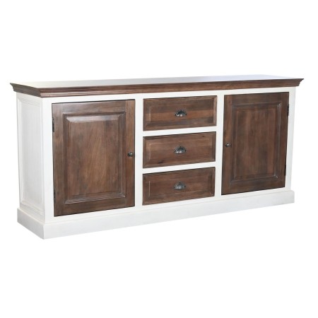 Credenza DKD Home Decor Bianco Marrone scuro Legno di mango (180 x 46 x 83 cm)