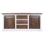 Credenza DKD Home Decor Bianco Marrone scuro Legno di mango (180 x 46 x 83 cm)