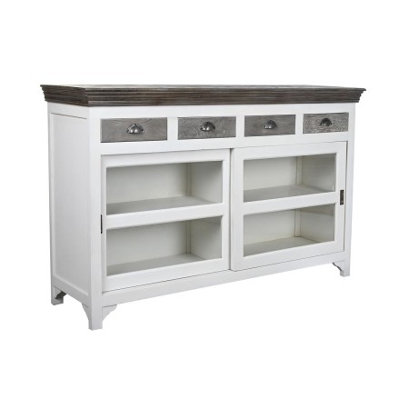 Credenza DKD Home Decor Cristallo Grigio Bianco Marrone scuro Legno di mango (165 x 45,7 x 105,4 cm)