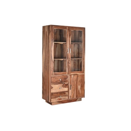 Stand Espositore DKD Home Decor Cristallo Legno d'albero della gomma (100 x 42 x 190 cm)