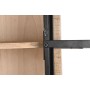 Scaffale DKD Home Decor Naturale Nero Metallo Legno di mango (170 x 45 x 200 cm)