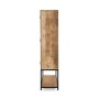 Scaffale DKD Home Decor Naturale Nero Metallo Legno di mango (170 x 45 x 200 cm)