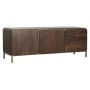 Mobile TV DKD Home Decor Marrone Acciaio Legno di mango (140 x 40 x 48 cm)