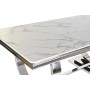 Tavolo da Pranzo DKD Home Decor Argentato Bianco Acciaio Marmo (180 x 90 x 75 cm)