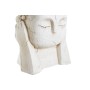 Vaso DKD Home Decor Legno Buddha Bianco Orientale (26 x 22 x 28,5 cm) (3 Unità)