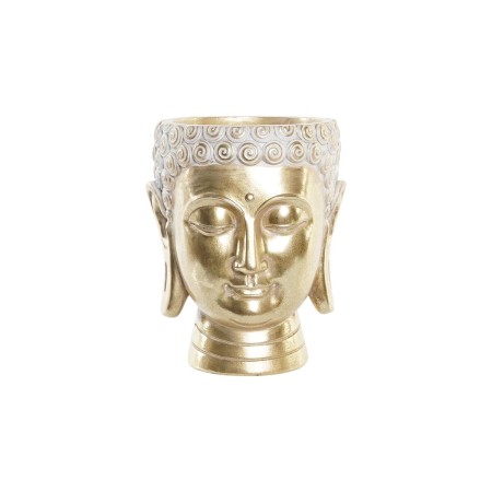 Vaso DKD Home Decor Dorato Buddha Resina (17,5 x 17,5 x 21 cm)