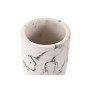 Bicchiere DKD Home Decor Nero Cemento Bianco (7 X 7 X 9,5 CM)