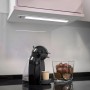 Emuca Luminaria LED Kaus ricaricabile tramite usb e con sensore switch, L 600 mm, Anodizzato opaco, Tecnoplastica e Alluminio