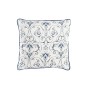 Cuscino DKD Home Decor Azzurro Poliestere Bianco Fiori (45 x 10 x 45 cm)