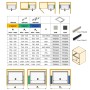 Emuca Telaio con guide a chiusura morbida per gli accessori del guardaroba Hack, 1.041 - 1.075, Nero testurizzato, 1 lotto di 2 