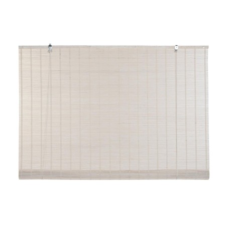 Store a rullo DKD Home Decor Verniciato Bianco Bambù (120 x 2 x 230 cm)