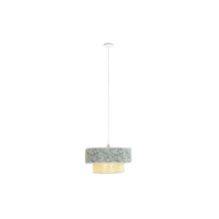 Lampadario DKD Home Decor Naturale Nero Poliestere Bianco Verde 40 W 50 W (46 x 46 x 25 cm)