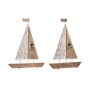 Statua Decorativa DKD Home Decor Marrone Alluminio Legno di mango (36,5 x 10 x 54 cm) (2 Unità)