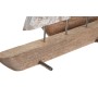 Statua Decorativa DKD Home Decor Marrone Alluminio Legno di mango (36,5 x 10 x 54 cm) (2 Unità)