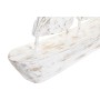 Statua Decorativa DKD Home Decor Naturale Beige Bianco Legno di mango Marinaio Barca a vela (36 x 4 x 47 cm)