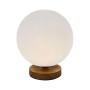 Lampada da tavolo DKD Home Decor Naturale Legno Polietilene Alluminio Bianco (20 x 20 x 23 cm)