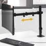 Emuca Supporti per monitor inclinabili e girevole a 360° per tavolo., Semplice, Verniciato nero, Acciaio, 1 u.