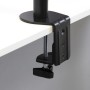 Emuca Supporti per monitor inclinabili e girevole a 360° per tavolo., Semplice, Verniciato nero, Acciaio, 1 u.