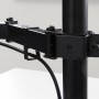 Emuca Supporti per monitor inclinabili e girevole a 360° per tavolo., Semplice, Verniciato nero, Acciaio, 1 u.