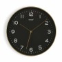 Orologio da Parete Versa Nero Dorato PU (30,5 x 4,3 x 30,5 cm)