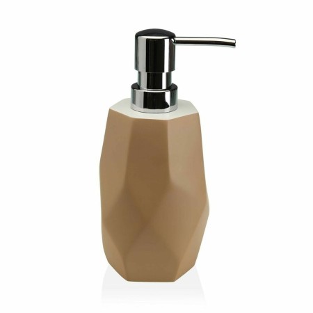 Dispenser di Sapone Versa Amanda Beige Plastica Resina (8,2 x 21 x 8,2 cm)