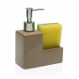 Dispenser di Sapone Versa Beige Spugna Ceramica (6 x 16,5 x 13 cm) (13 x 6 x 16,5 cm)