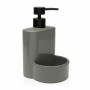 Dispenser di Sapone 2 in 1 per Lavandino Versa Grigio Ceramica ABS